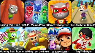 Talking Tom Time Rush,PJ Masks Power Heroes,Talking Tom Gold Run,Cat Run Simulator 3D,Talking Tom..