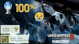 My HARDEST Platinum and 100% YET! - Uncharted 2: Among Thieves Remastered (DLC Trophies Included)