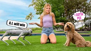 A.I. dog VS Real dog! Loser goes to the pound!