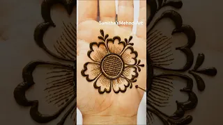 Beautiful Simple Flower Mehndi Design 😍 #mehndi #youtubeshorts #viral #shortvideo #hennadesign