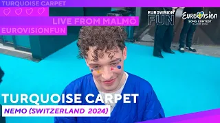 Turquoise Carpet 2024  - Nemo (Switzerland) | EurovisionFun