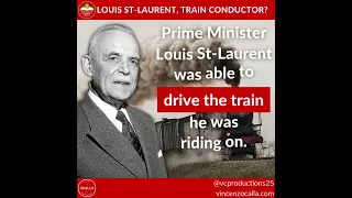 Louis St-Laurent, train conductor