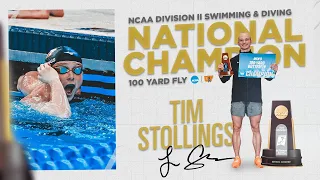 2024 NCAA DII Men's Indoor 100 Butterfly National Champion - Tim Stollings