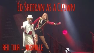 Ed Sheeran as a Clown on Red Tour - Nashville 9/21/2013