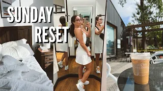 vlog: sunday reset routine + prep for a new work week! balancing rest & productivity