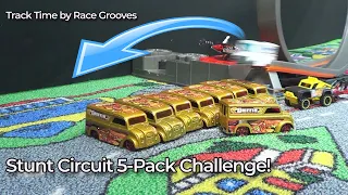 Hot Wheels Stunt Circuit 5-Pack Jumping Challenge 😁 Track Time by Race Grooves