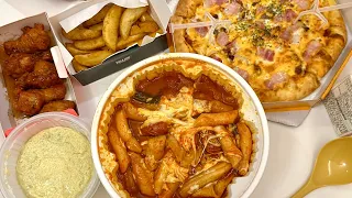 오늘도 해장하는 엽기떡볶이 먹방 ❤️ 중국당면 분모자 계란찜도 추가 ! 😍 ㅣ KOREAN SPICY FOOD MUKBANG ASMR EATING