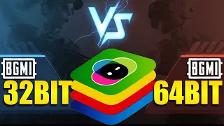 BlueStacks 32 bit VS 64 bit For BGMI #bluestaks #bgmitipsandtricks #bluestaks32BIT_VS_64BIT