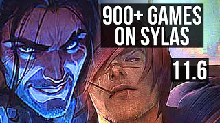 SYLAS vs SETT (MID) | 7 solo kills, 900+ games | KR Grandmaster | v11.6