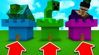 DO NOT CHOOSE THE WRONG CASTLE IN Minecraft PE (Mutant Zombie, Mutant Creeper & Mutant Witch)