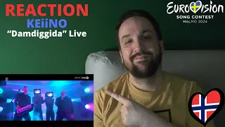 🇳🇴 NORWAY / REACTION: "Damdiggida" by KEiiNO Live from Semi 3 (MGP 2024)