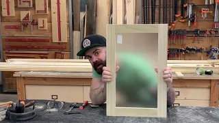 How to Make Cabinet Doors With Glass || You Can Make These Too!