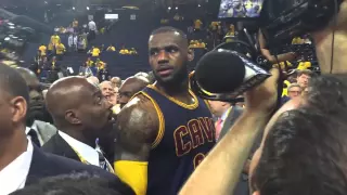 Lebron James Gets Cursed out By Warrior Fan