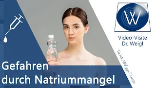 Natriummangel durch Hitze, Schwitzen & zuviel Flüßigkeit - Gefahren durch zu wenig Natrium