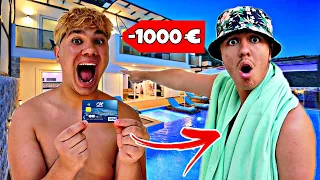 ARRIVÉ À LA VILLA..ADEM VOLE MA CARTE BLEU ET FAIT 1000€ DE COURSES ! (JE PÈTE UN CÂBLE)