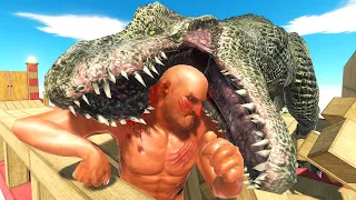 T-REX Traps Units to Eat Them - Animal Revolt Battle Simulator