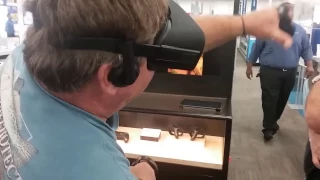 Dad tries out oculus rift for the first time!