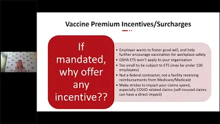 Can Employers Apply Premium Surcharges or Incentives for Vaccinations?
