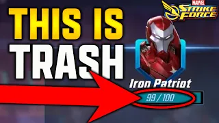 IRON PATRIOT F2P ISSUE IS AWFUL - MARVEL Strike Force - MSF