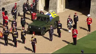 Королева Елизавета На похоронах принца Филиппа