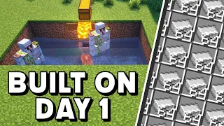 DAY 1 Iron Farm in Minecraft 1.20! - EASIEST Design for Java!