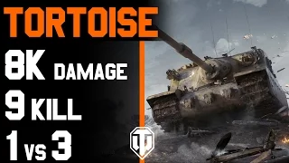 World of Tanks - Tortoise - 7994 Damage - 9 Kill - 1vs3