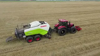 STRO persen laden case claas laden met Manitou oost Groningen Scheemda