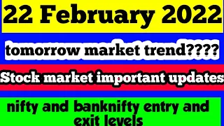 Tomorrow Stock Market Trend | Tomorrow Top Stocks to Watch | Nifty and Banknifty levels For Tomorrow