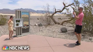 'Heat seekers' revel in Death Valley's record temperatures