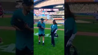 YANDEL Y NATTI NATASHA BACHATEANDO ✨️ #yandel  #nattinatasha #shorts #mlb #nattinat #yandel150