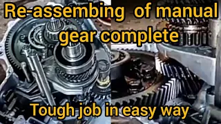 manual 5 speed chevrolet matiz / joy transmission re-assembling