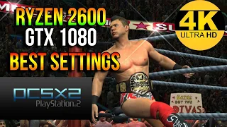 WWE SmackDown vs Raw 2011| PCSX2 | 4K gameplay | BEST SETTINGS | RYZEN 2600 | GTX 1080 | 2021