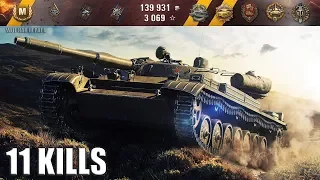 Т-100 ЛТ 11 фрагов ЭТО ФИАСКО 🌟🌟🌟 карта: Степи World of Tanks лучший бой