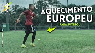 AQUECIMENTO NÍVEL EUROPEU PARA FAZER ANTES DO JOGO | Warm up para futebol