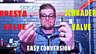 Schrader To Presta Valve Conversion - Great Tips.