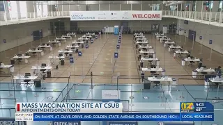 Mass vaccination site at CSUB to begin providing vaccines Friday, appointments open now