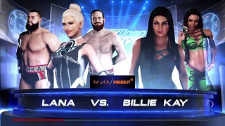 WWE 2K18 Lana VS Billie Kay 1 VS 1 Match