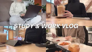 a realistic week (mon-fri) productive study and work life 🍂 what I eat, going to cute cafes | VLOG