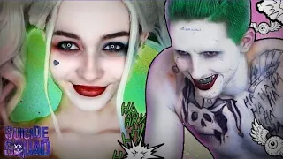 Joker and Harley Quinn Transformation Makeup Tutorial