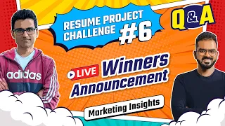 Live Winners & Top 20 Submissions Announcement | Marketing Insights | Challenge#6 | Q & A