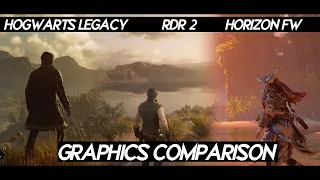 Hogwarts Legacy GRAPHICS Comparison VS RDR 2 VS God of War VS Horizon FW VS AC Valhalla 2023