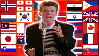Rickroll in different countries