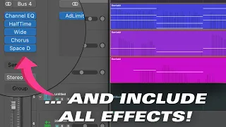How to Export/Stem Individual Tracks in a TRACK STACK with EFFECTS