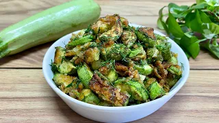 Zucchini is tastier than meat!! 😋Incredibly easy and delicious. in 10 minutes mother's old recipe