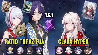 (F2P) E0 DR. RATIO TOPAZ Follow-Up Attack & E1 CLARA Hyper | 1.6.1 MoC Stage 12 | Honkai Star Rail