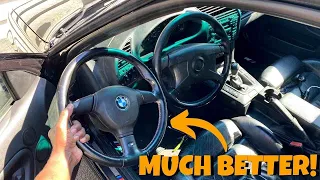 BMW E36 M3 Gets A M-Tech 2 Steering Wheel