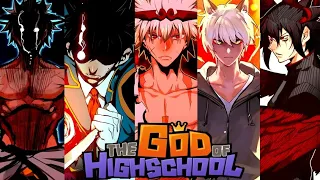 Top 50 Strongest God of Highschool Characters Ranked {Series Finale}