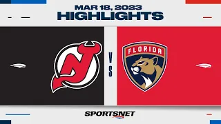 NHL Highlights | Devils vs. Panthers - March 18, 2023