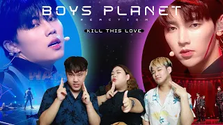BOYS PLANET 'KILL THIS LOVE' STAGE REACTION เอาดี ๆ ไม่เล่น แรงเกิน ❤️‍🔥💣🔥 | BOSSUMReact