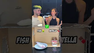 Fish vs Nutella?? 🤯 WILD Taste Challenge! 🤮 #shorts